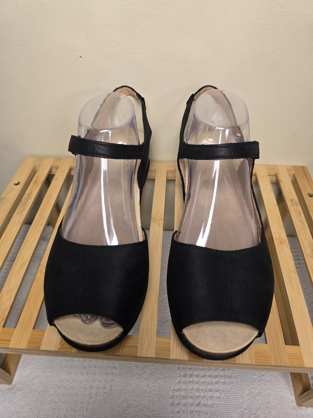 Dansko Black Suede Comfort Wedge Sandals Size 10 EU 40 NWOT - Picture 12 of 16
